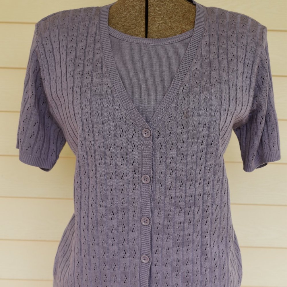 Alfred Dunner Sweater/Cardigan (two in one)